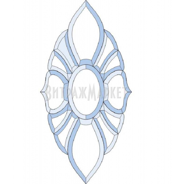 Фацет Decra Bevels DB08 / RB260 дверной набор