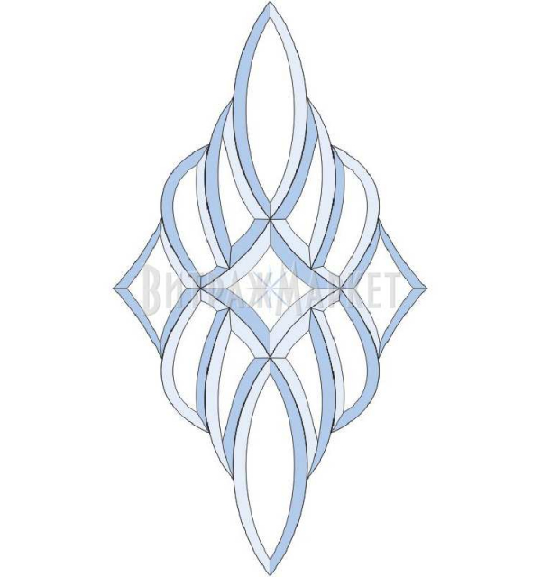 Фацет Decra Bevels DB298 дверной набор