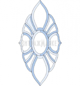 Фацет Decra Bevels DB08 / RB260 дверной набор